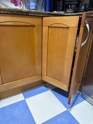 Muebles Cocina Madera Encimera Mármol
