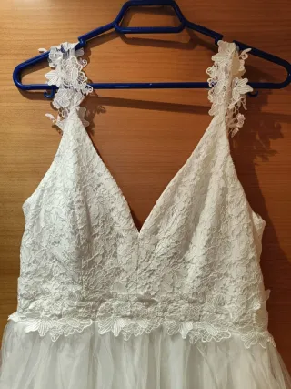Vestido de Novia Blanco Encaje