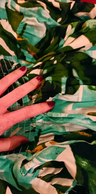 Vestido estampado tropical