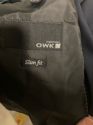 Traje de caballero azul marino