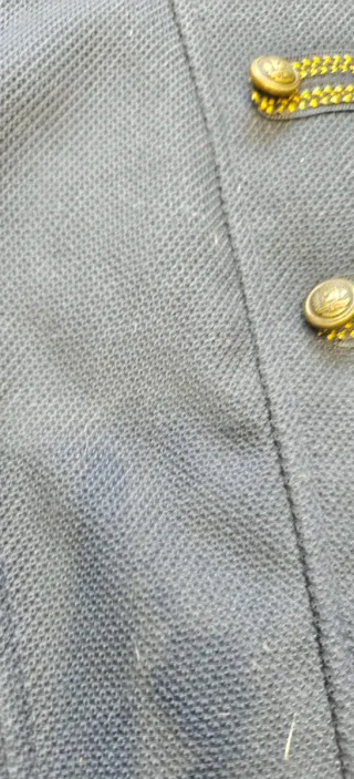 Giacca donna nera con dettagli oro