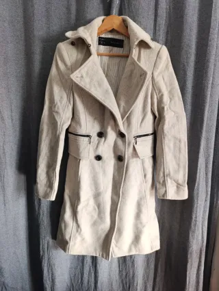 Abrigo Zara Mujer Beige talla M