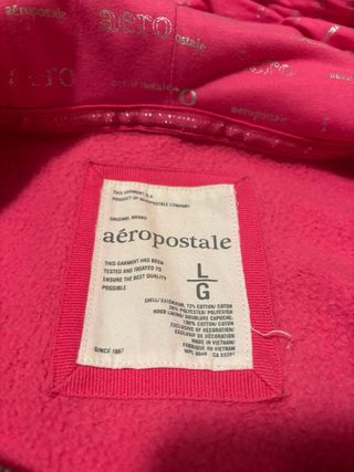 Sudadera Aeropostale Rosa Cremallera