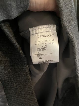 Abito Caractere seta e cashmere taglia 46