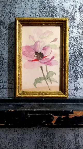 BODEGÓN ACUARELA CUADRO ANTIQUE № 75