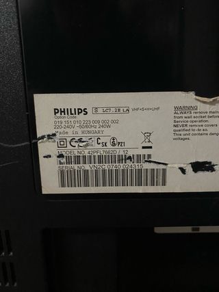 Televisor Philips 42 Negro