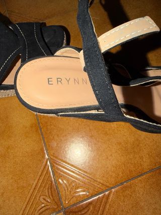 Sandalias cuña negras Talla 37/38