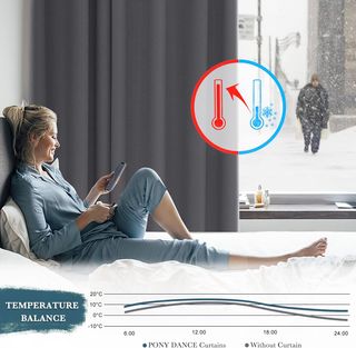 Cortina Opaca Aislante Frío/Calor Gris