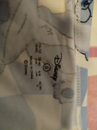 Pijama corto Stitch cuadros azul y blanco