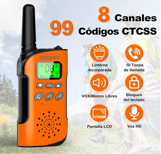 Walkie Talkies AWANFI Recargables 16 Canales