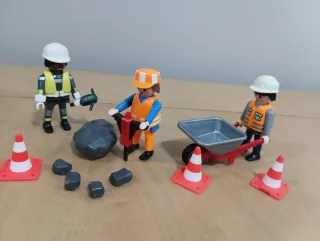 Lote Playmobil Operarios Construcción