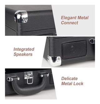 Tocadiscos Maleta Negro Nuevo