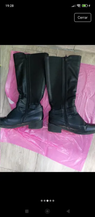 Botas altas de mujer negras