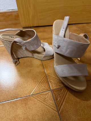 Zapatillas Natalia Blanco Beige Mujer