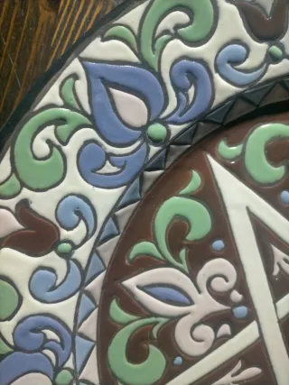 Plato Cerámica S. Miguel Pintado a Mano