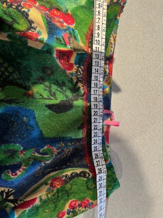 Conjunto verde/multicolor estampado