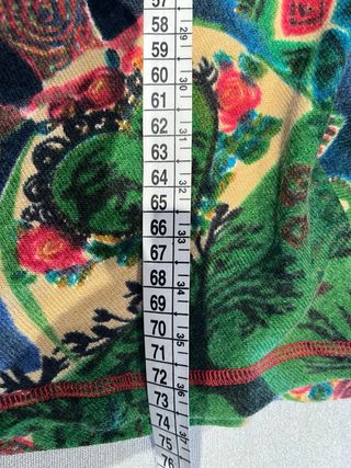 Conjunto verde/multicolor estampado