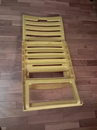 Silla Playa Plegable Amarilla