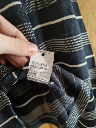 Cárdigan Burberry Rayas Vintage blanco y azul