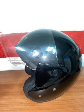 Casco Moto Negro Talla XS