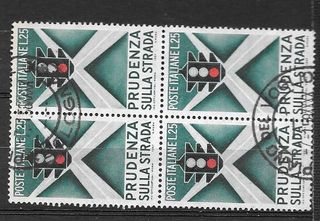 Italia 1957 Francobolli Educazione Stradale
