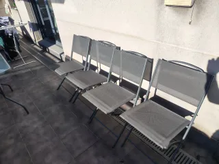 Mesa y 4 Sillas Comedor Exterior