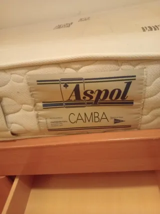 Cama juvenil con cajones de madera
