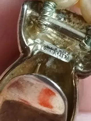 Collana perle Maiorca vintage gancio argento 835