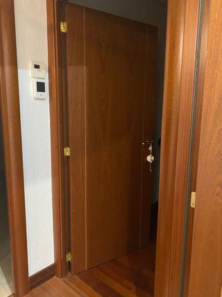 Puertas de madera con cristal