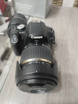 Cámara Canon Eos 500 D Negra + Accesorios