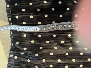 Saia polka dot preta e branca