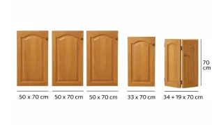 Lote 5 puertas armario roble macizo