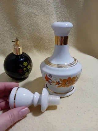 2 Frascos Tocador Vintage Florales