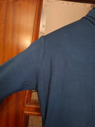 Vestito donna collo alto blu