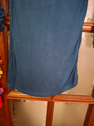 Vestito donna collo alto blu