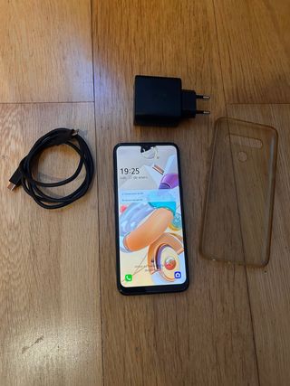 LG K41S Smartphone + Cargador y Funda