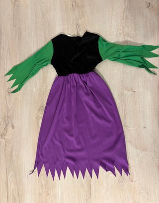 Vestito Strega Bambina 3/4 Anni Carnevale