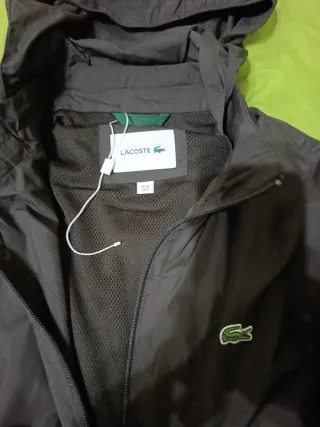 Cortavientos Lacoste gris