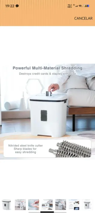 Trituradora Papel Profesional 14 Hojas