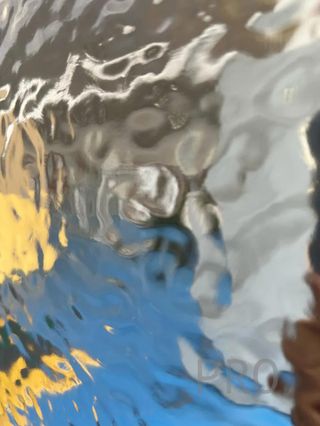 Placa decorativa Onda de Agua Plata