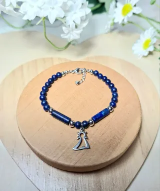 Pulsera Lapislázuli Virgen Del Pilar.