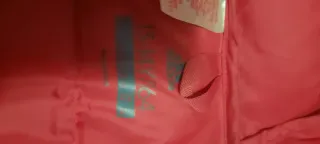 Chaqueta deporte pluma adidas rosa y negra