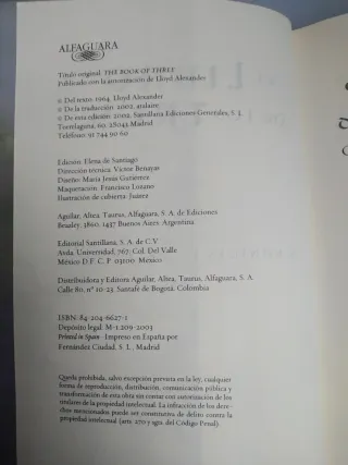 El libro de los tres ("cronicas deprydain")(+12...