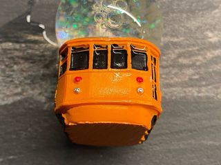 Palla di neve vintage Milano Tram Storico Duomo