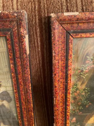 Lote 2 cuadros antiguos decorativos x 25€