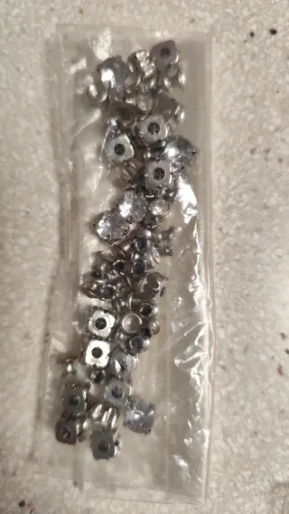 Lote accesorios plateados para bisutería