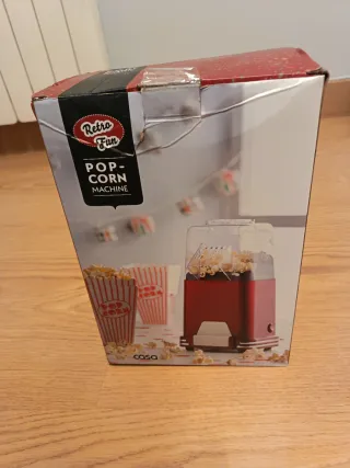 Máquina de Palomitas Roja y Transparente