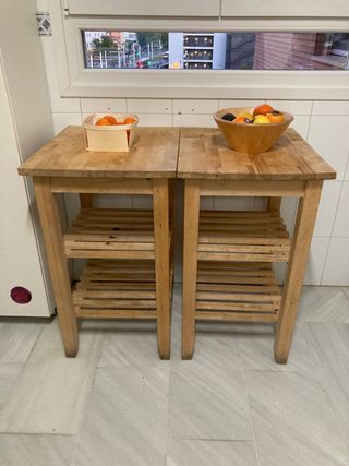 Mesa/Carrito Cocina Madera Bekväm Ikea