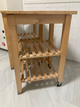 Mesa/Carrito Cocina Madera Bekväm Ikea
