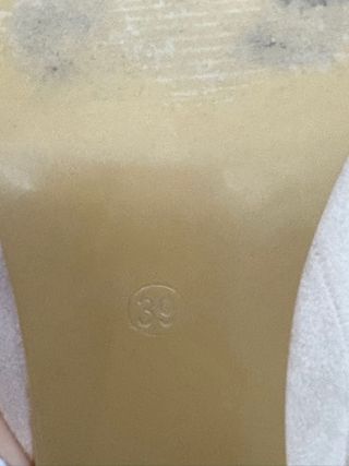 Botas altas beige tacón